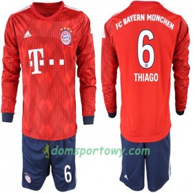 Koszulka Bayern Monachium Thiago 6 Dziecięcy Domowe Koszulki Piłkarskie 2018-2019 Długi Rękaw